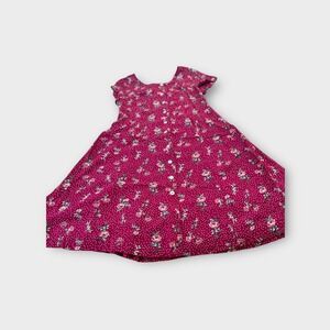 Blair Women's Pink Floral Print Short Sleeve Button Front Midi Dress PS